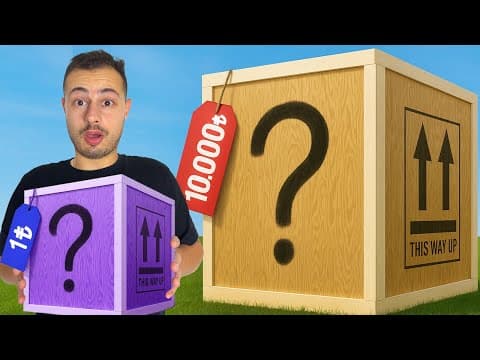 1 TL vs 10.000 TL GİZEMLİ KUTU AÇTIM!